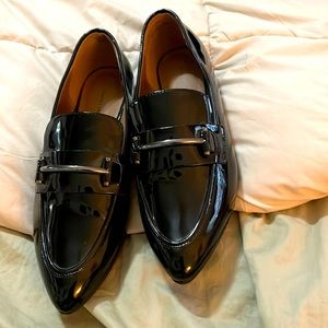 NWOT Patent Black Loafers